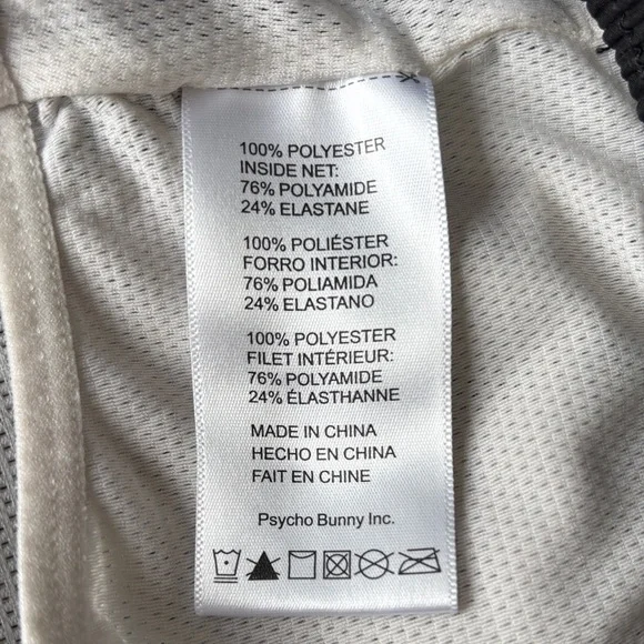 🐰 Psycho Bunny Ligon Embroidered Swim Trunks XS Men's Logo Pattern 🐰 - Picture 11 of 12